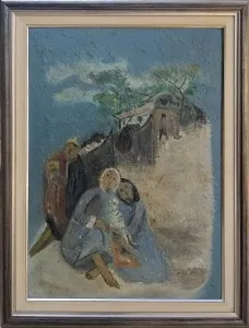 MUSTAFA ESİRKUŞ tarafından 70x50 cm ölçülerinde Tuval üzeri yağlı boya tekniği ile yapılmıştır.