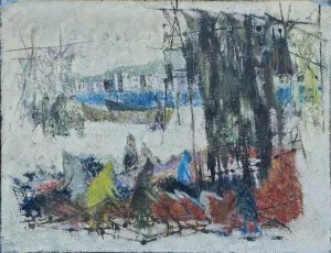 MUSTAFA ESİRKUŞ tarafından 90x126 cm ölçülerinde Tuval üzeri yağlı boya tekniği ile yapılmıştır.