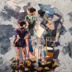 ZEYNEP ABACI tarafından 2018 yılında 25x25 cm ölçülerinde Tuval üzeri akrilik boya tekniği ile yapılmıştır.