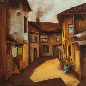 CANAN AYDOĞMUŞ tarafından 2019 yılında 25x25 cm ölçülerinde Tuval üzeri yağlı boya tekniği ile yapılmıştır.