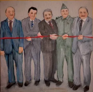 AHMET MUSA KOÇ tarafından 2015 yılında 25x25 cm ölçülerinde Tuval üzeri yağlı boya tekniği ile yapılmıştır.