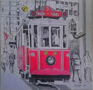 İSMAİL ÜNER tarafından 2015 yılında 25x25 cm ölçülerinde Tuval üzeri akrilik boya tekniği ile yapılmıştır.